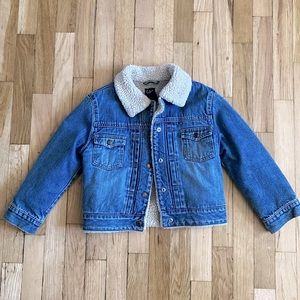 GAP kids sherpa Jean jacket